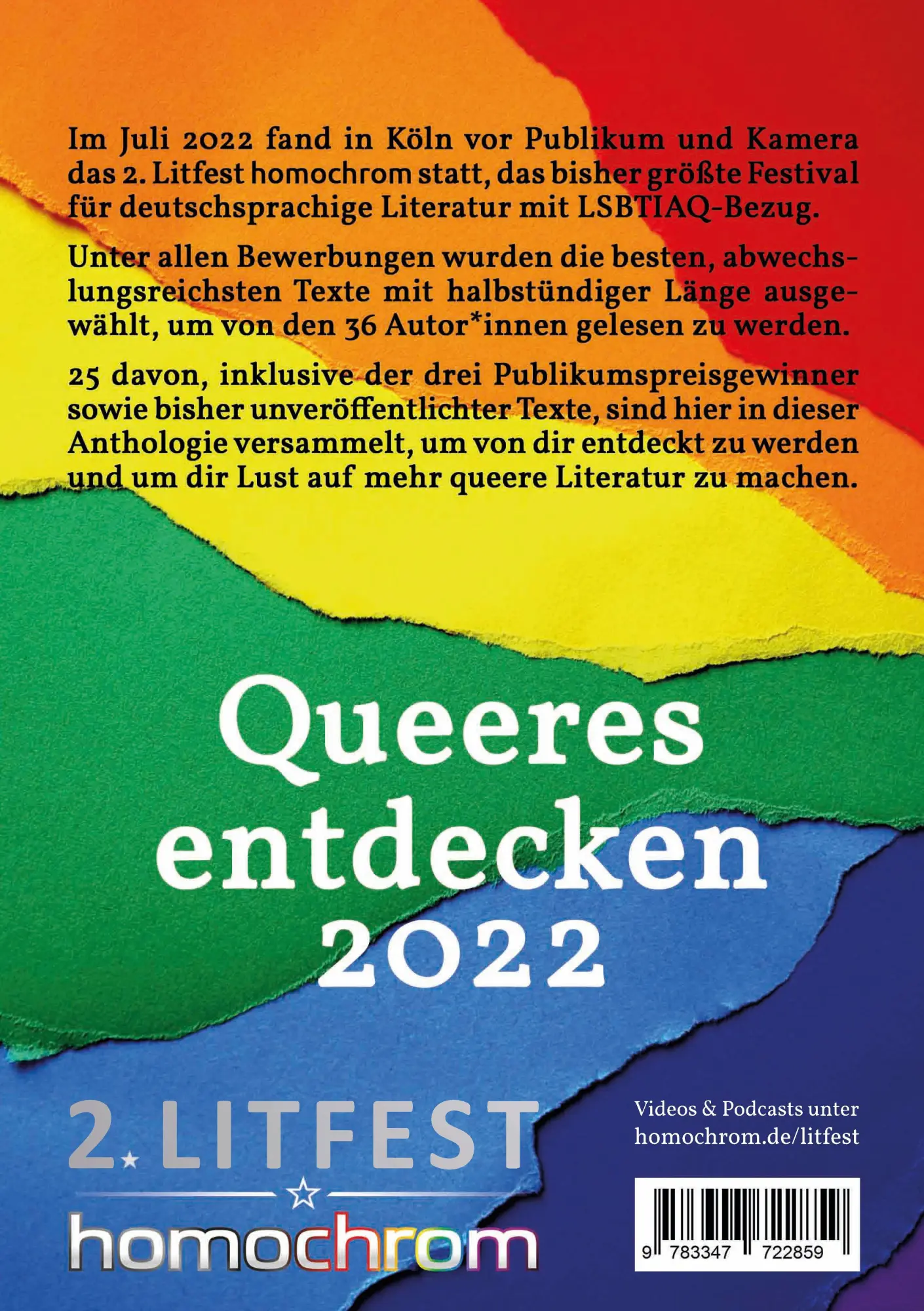 Rückseite: 9783347722859 | Queeres entdecken 2022 | Andreas Jungwirth (u. a.) | Taschenbuch