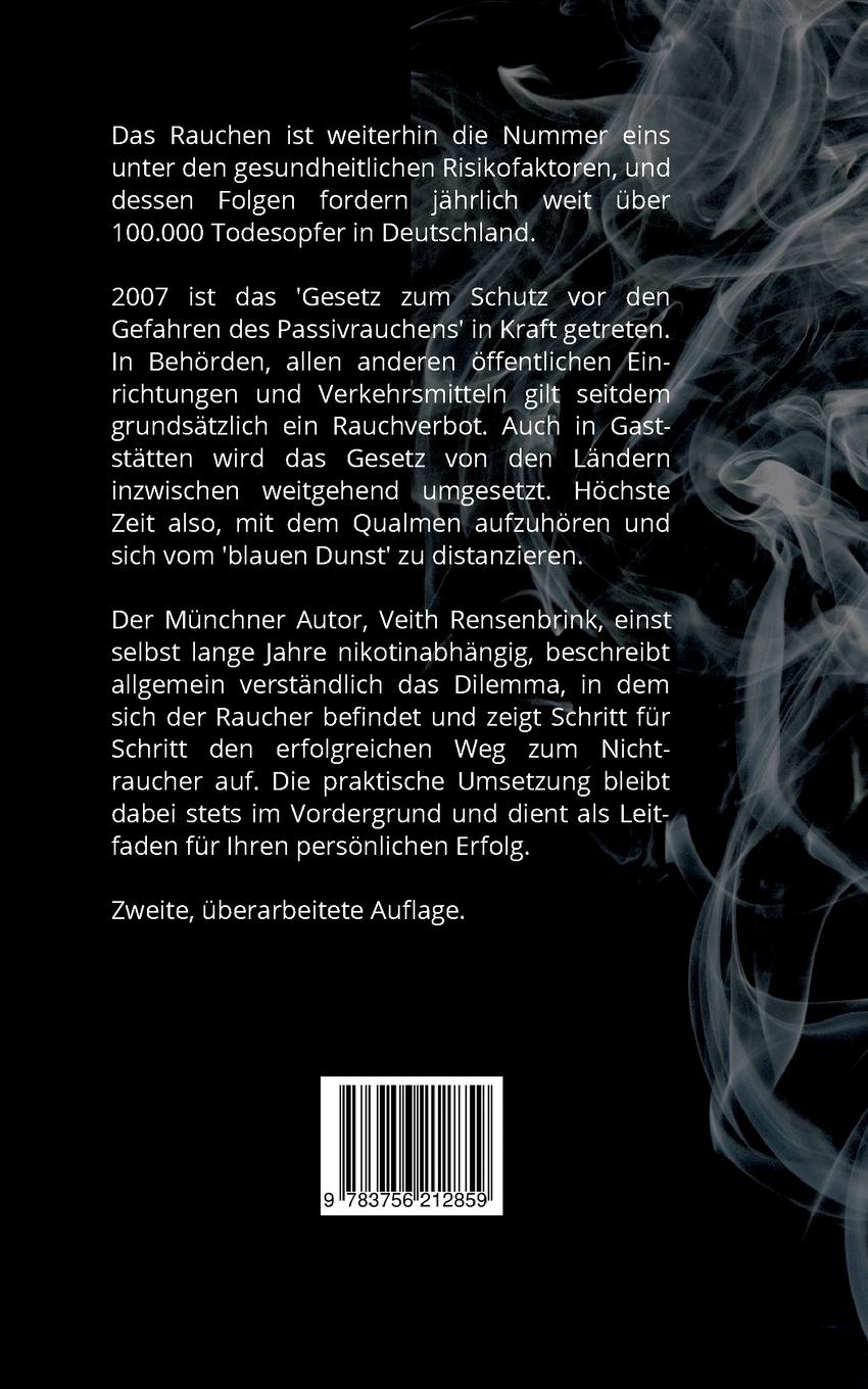 Rückseite: 9783756212859 | einfach nicht rauchen punkt. | Veith Rensenbrink | Taschenbuch | 2022