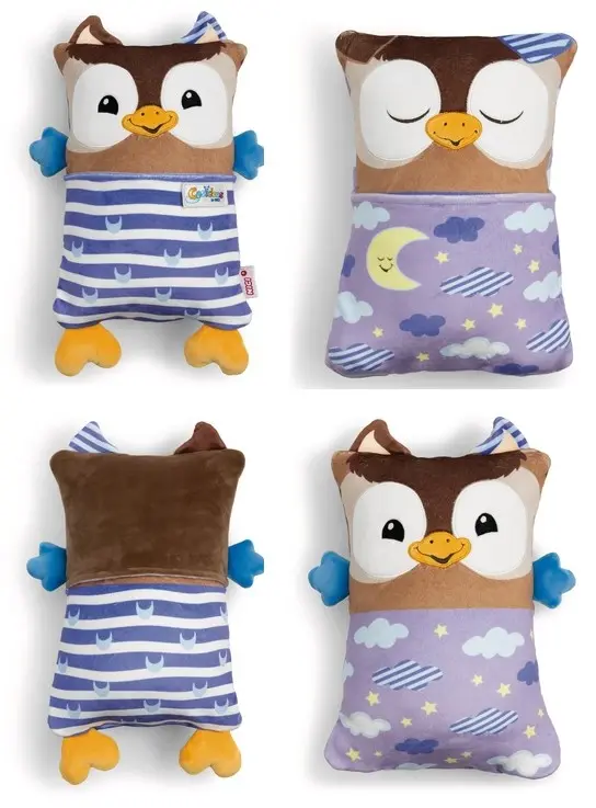 Cover: 4012390622959 | Nici 62295 Kuscheltier Eule mit Wendefunktion 30x20cm | Cosidoos