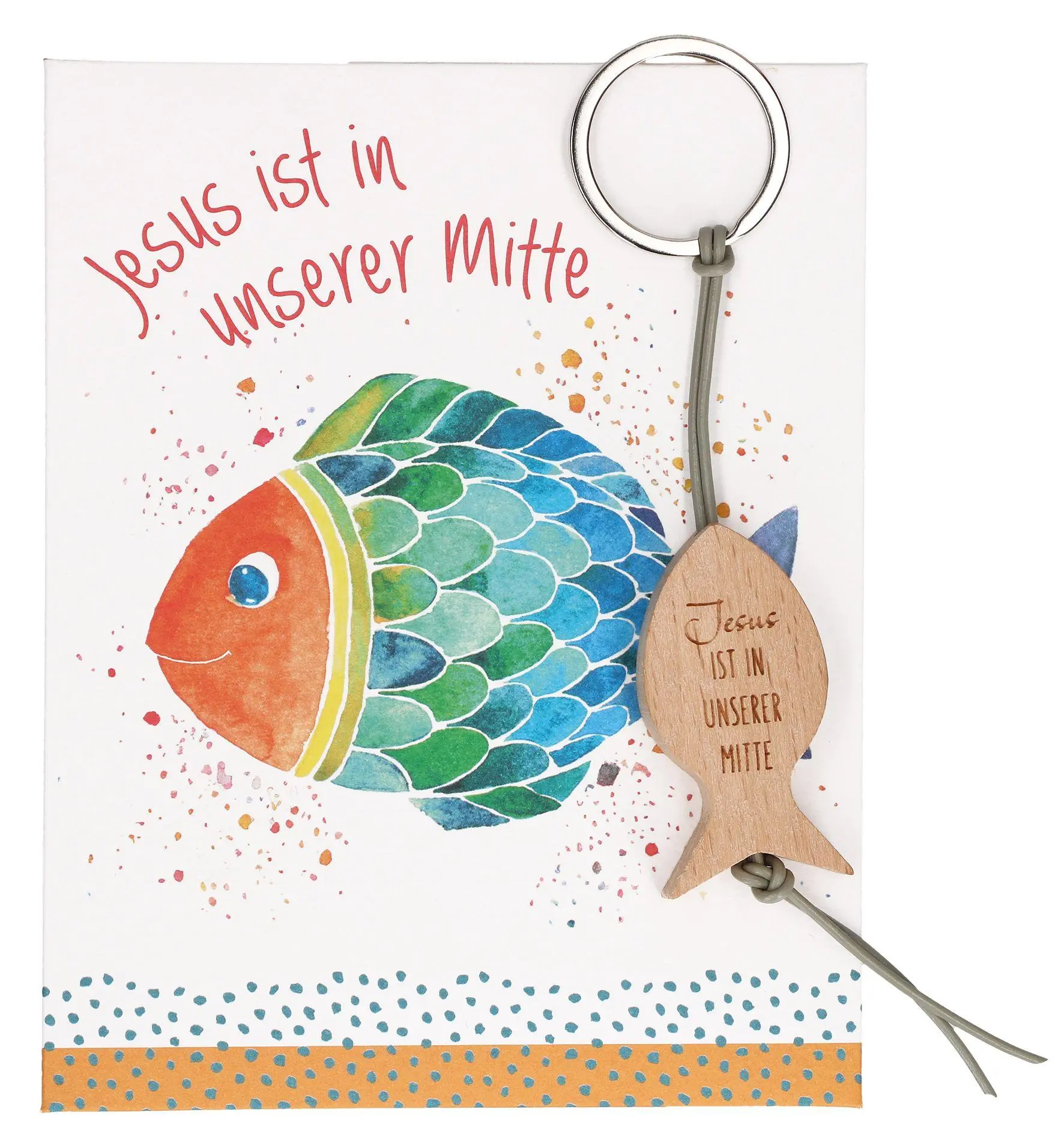 Cover: 4036526782959 | Fisch-Schlüsselanhänger aus Buchenholz mit Lederband mit Gravur...