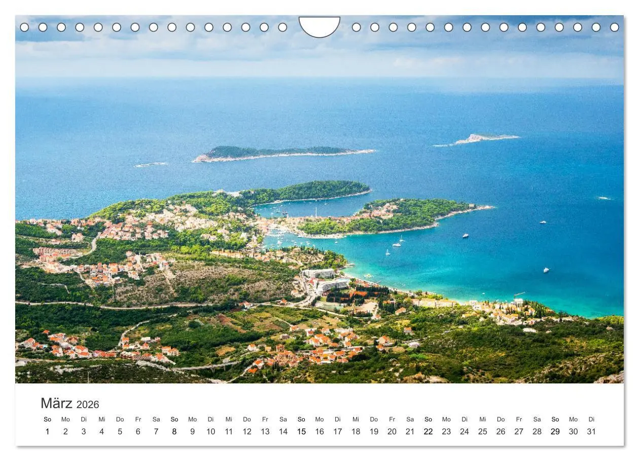 Bild: 9783457912959 | Malerisches Kroatien (Wandkalender 2026 DIN A4 quer), CALVENDO...