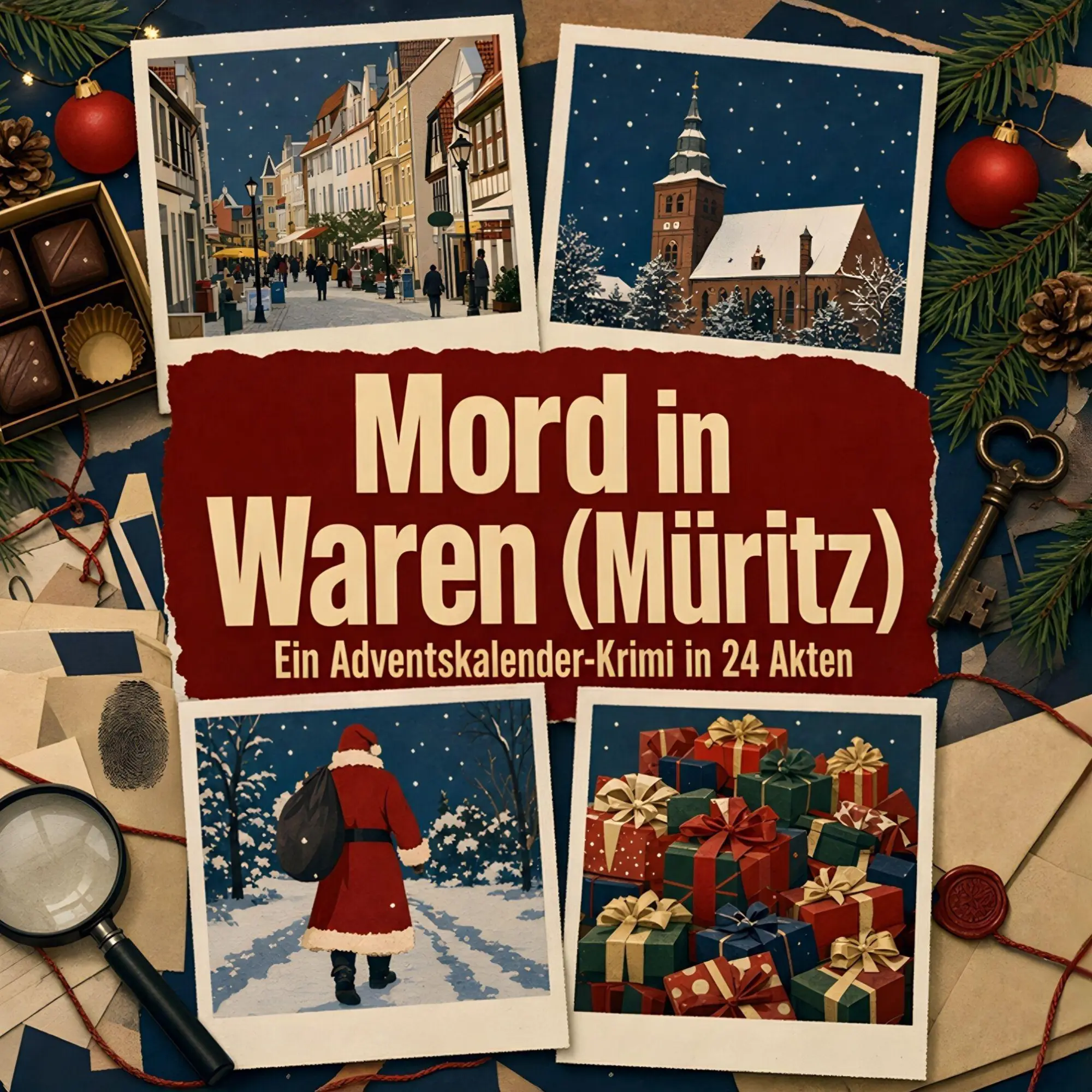 Cover: 9783696122959 | Mord in Waren (Müritz) | Ein Adventskalender-Krimi in 24 Akten | Buch