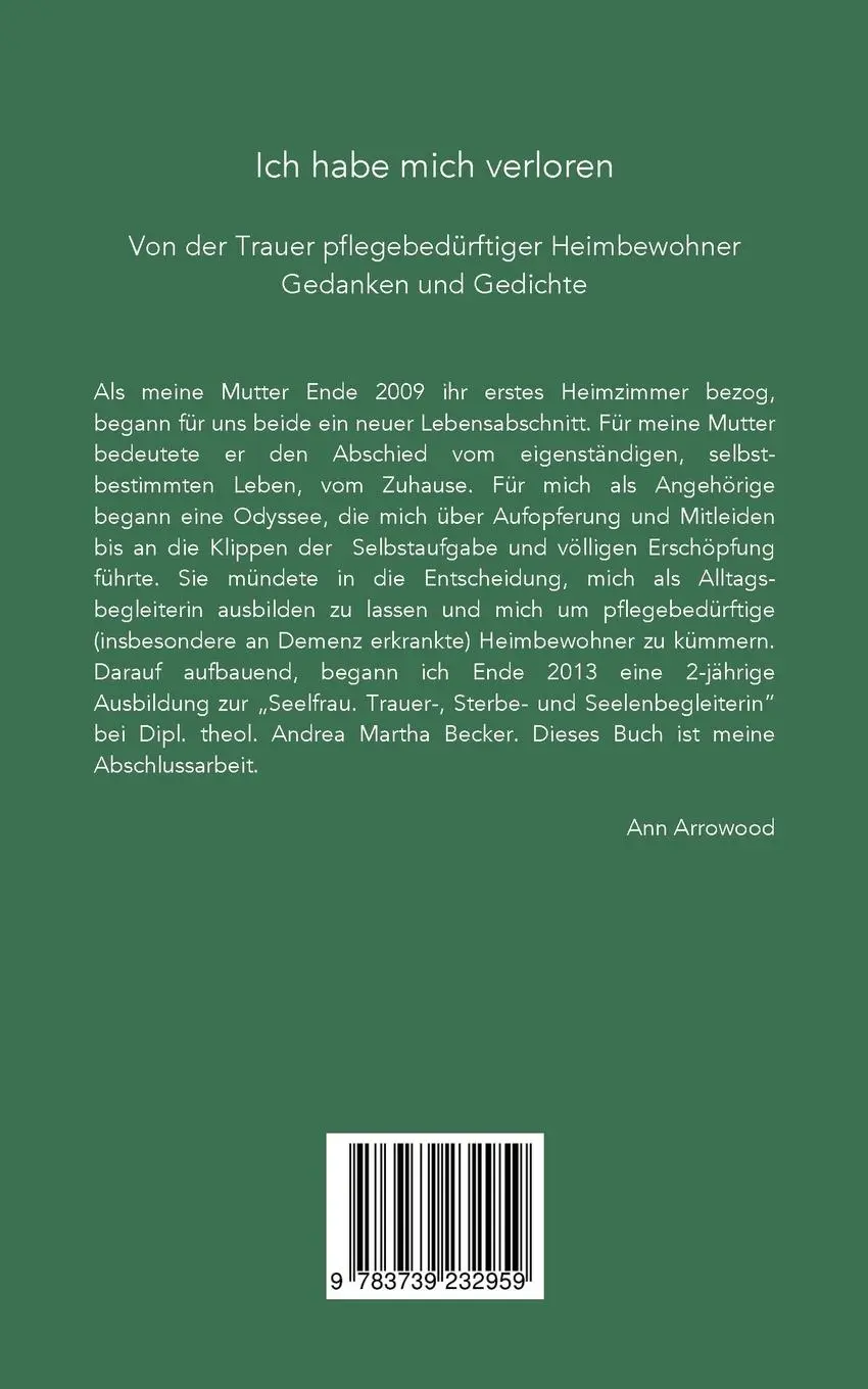 Rückseite: 9783739232959 | Ich habe mich verloren | Ann Arrowood | Taschenbuch | 40 S. | Deutsch