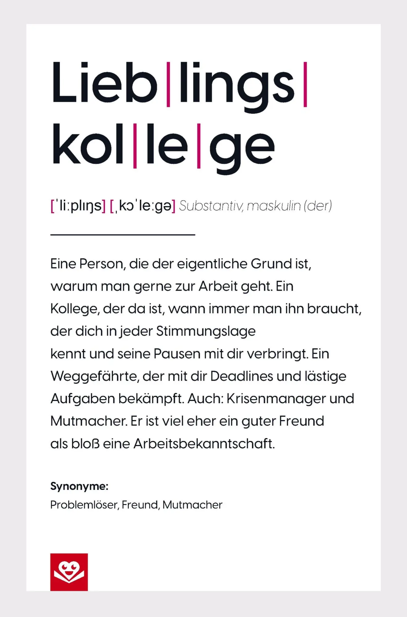 Cover: 9789403852959 | Lieblingskollege Notizbuch: Die wahre Definition | Daniel Roode | Buch