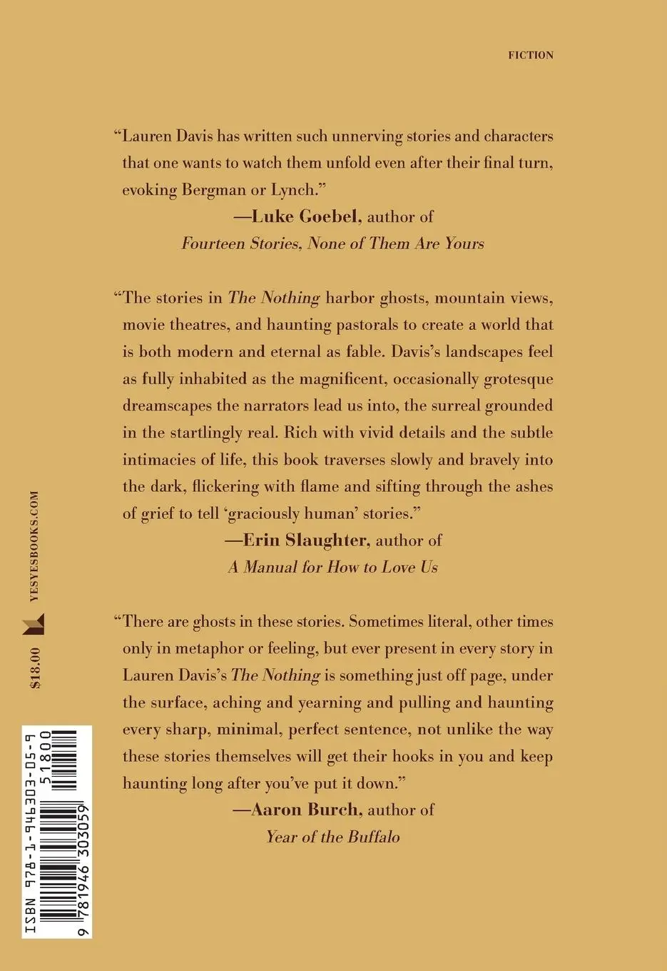 Rückseite: 9781946303059 | The Nothing | Lauren Davis | Taschenbuch | Englisch | 2025