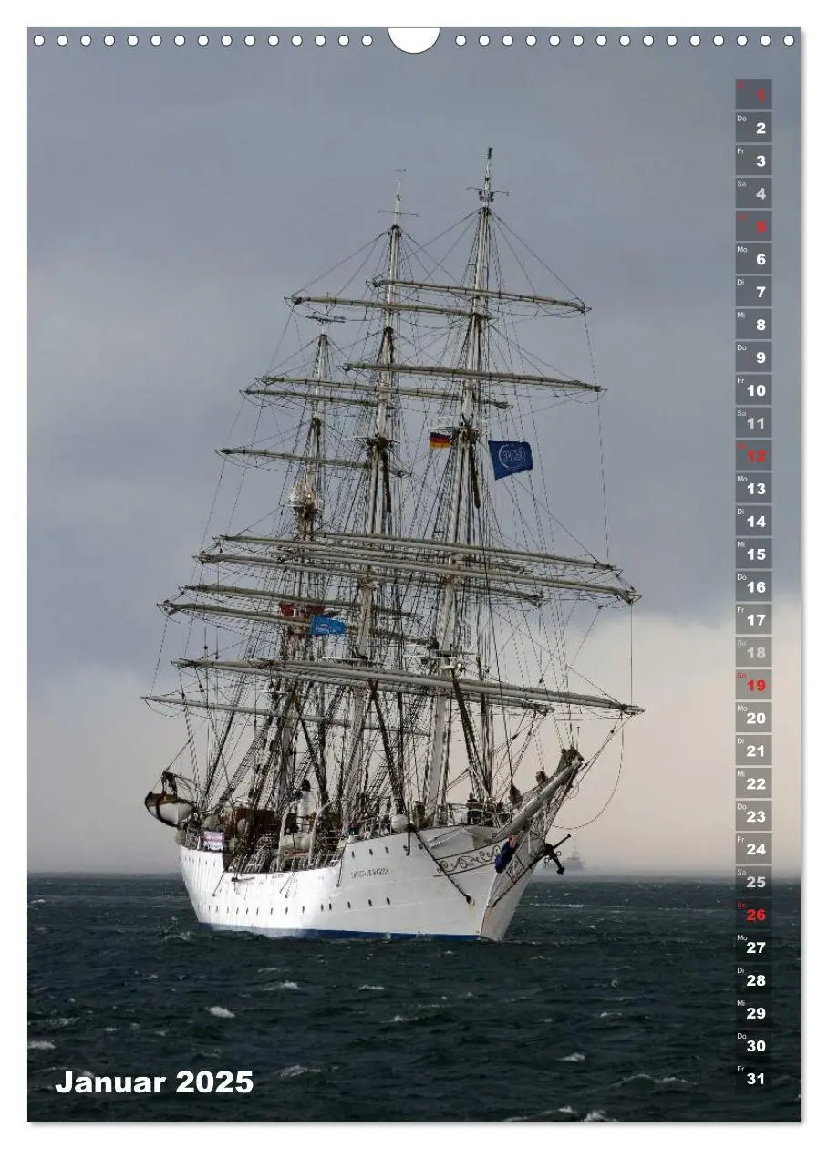 Bild: 9783457043059 | Segelromantik - Großsegler auf der Ostsee (Wandkalender 2025 DIN A3...