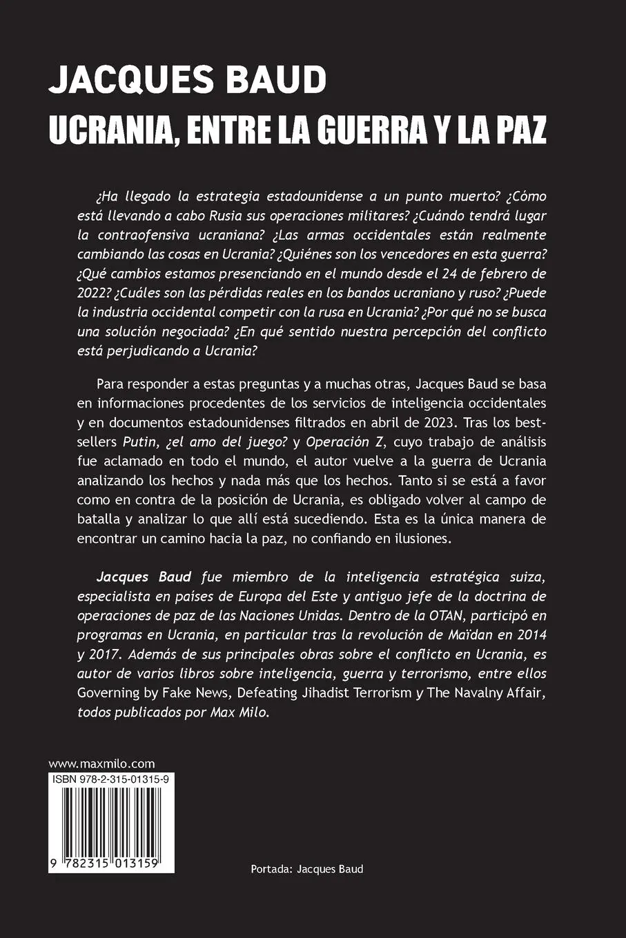 Rückseite: 9782315013159 | Ucrania, entre la guerra y la paz | Jacques Baud | Taschenbuch | 2023