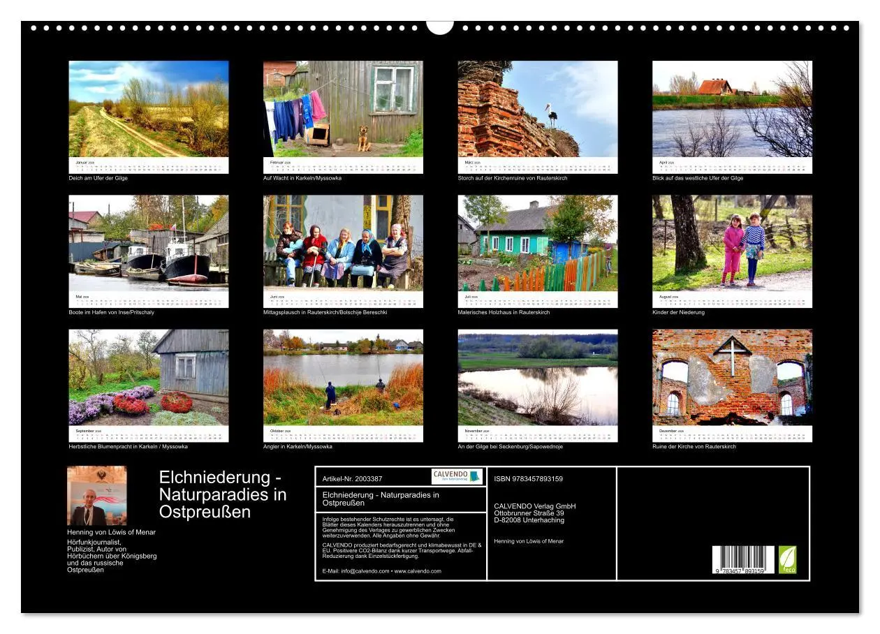 Bild: 9783457893159 | Elchniederung - Naturparadies in Ostpreußen (Wandkalender 2026 DIN...