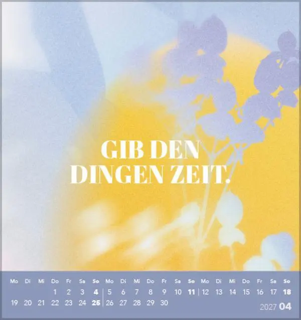Bild: 9783819303159 | Zeit für mich 2027 | Verlag Korsch | Kalender | 13 S. | Deutsch | 2027