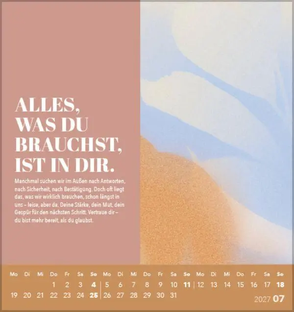 Bild: 9783819303159 | Zeit für mich 2027 | Verlag Korsch | Kalender | 13 S. | Deutsch | 2027