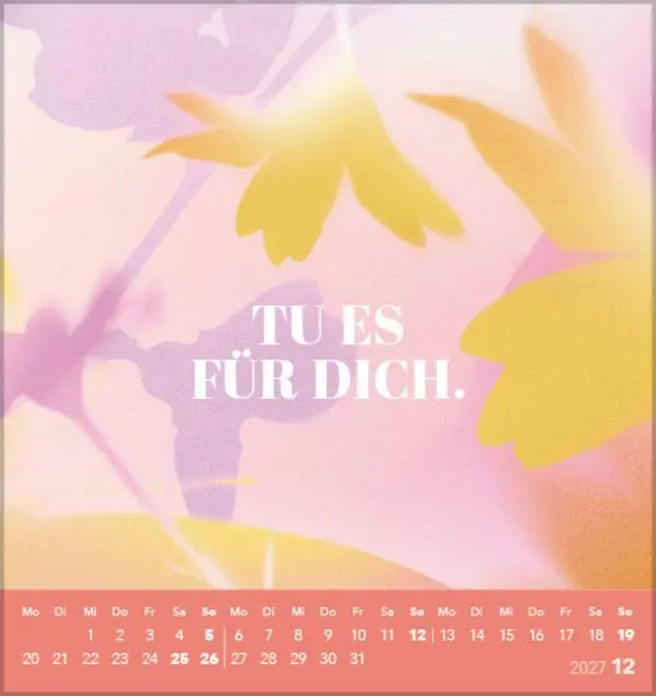 Bild: 9783819303159 | Zeit für mich 2027 | Verlag Korsch | Kalender | 13 S. | Deutsch | 2027