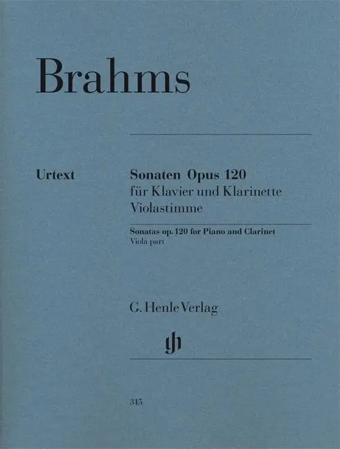 Cover: 9790201803159 | Sonate Op.120 No.1 | Johannes Brahms | Taschenbuch | Buch | Deutsch