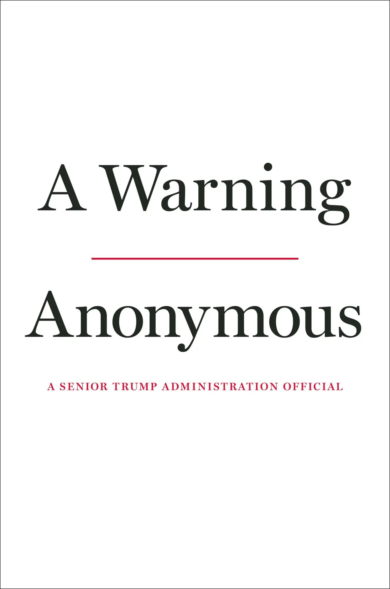 Cover: 9781408713259 | A Warning | Anonymous Anonymous | Buch | Gebunden | Englisch | 2019