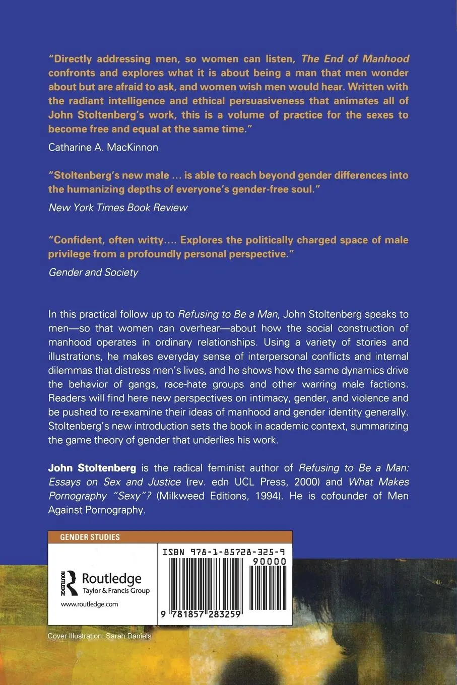 Rückseite: 9781857283259 | The End of Manhood | Parables on Sex and Selfhood | John Stoltenberg
