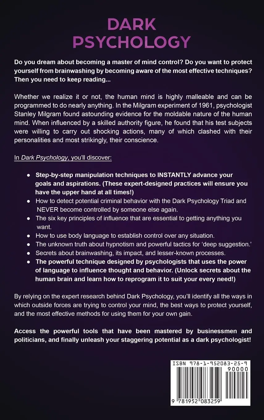Rückseite: 9781952083259 | Dark Psychology | Clark John | Buch | Gebunden | Englisch | 2019