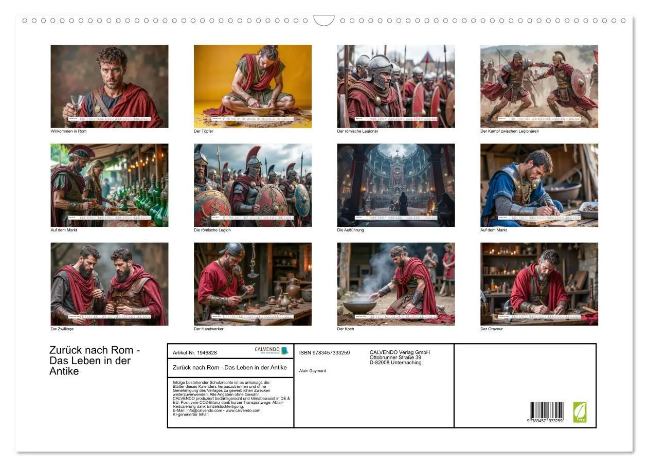 Bild: 9783457333259 | Zurück nach Rom - Das Leben in der Antike (Wandkalender 2026 DIN A2...