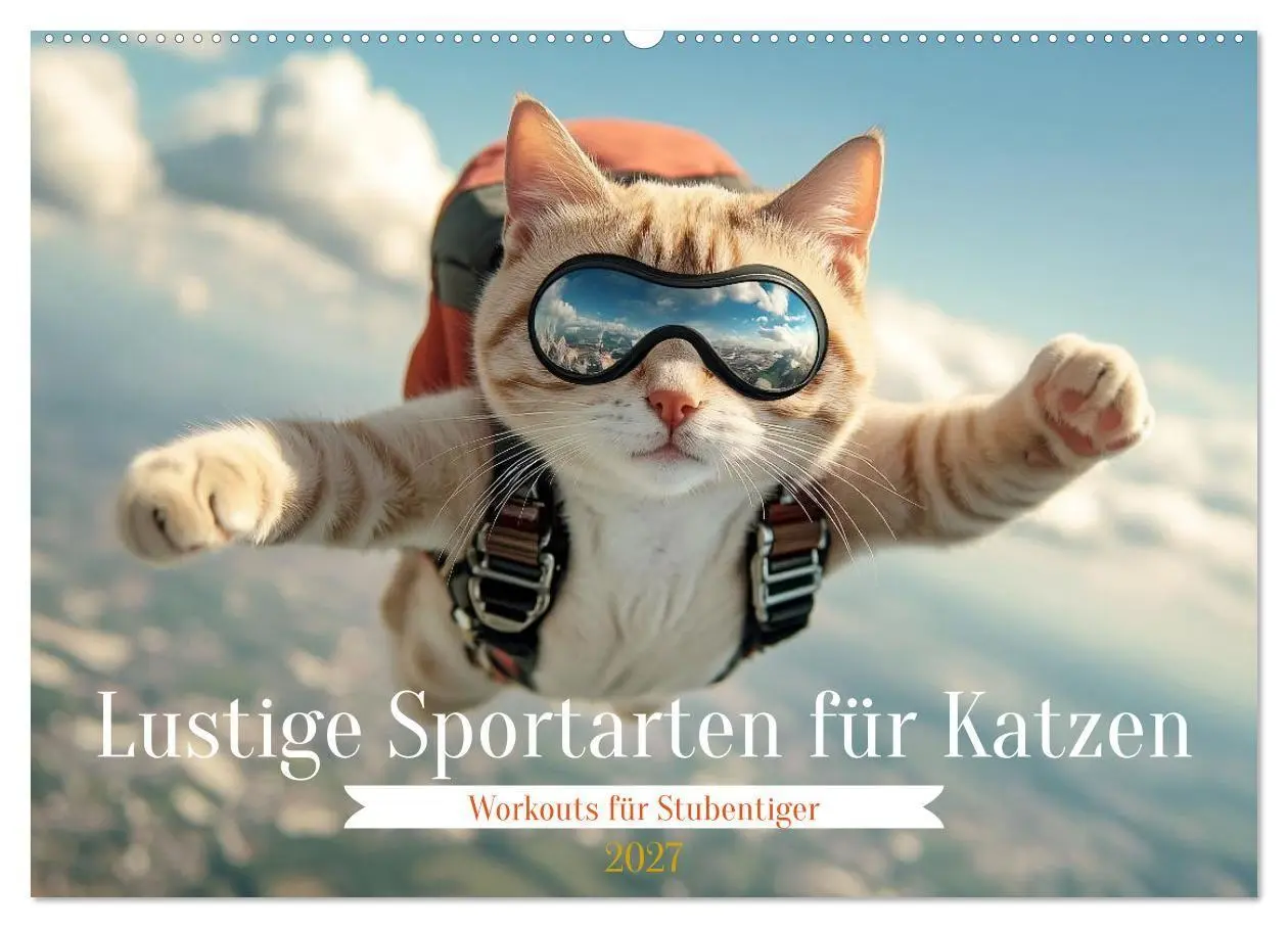 Cover: 9783569063259 | Lustige Sportarten für Katzen (Wandkalender 2027 DIN A2 quer),...