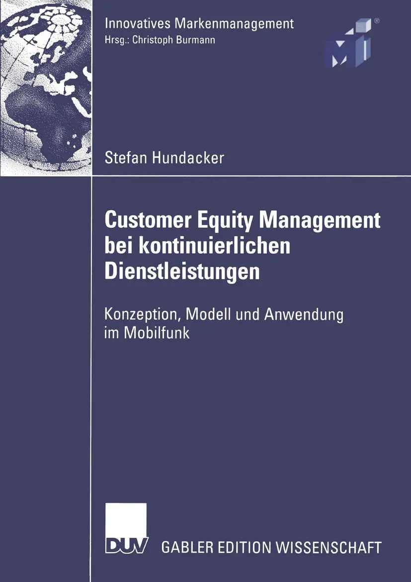 Cover: 9783824483259 | Customer Equity Management bei kontinuierlichen Dienstleistungen | xxv