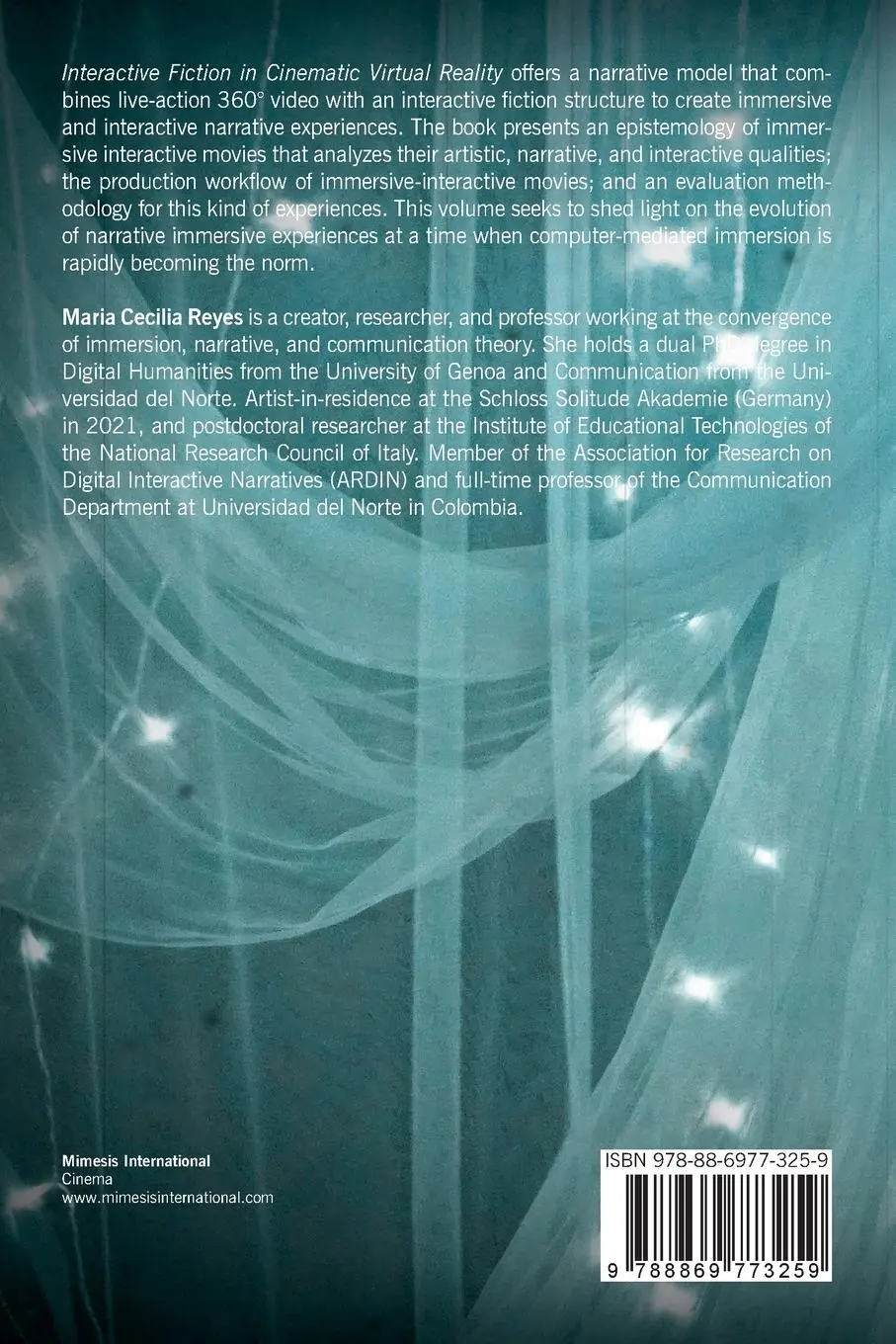 Rückseite: 9788869773259 | Interactive Fiction in Cinematic Virtual Reality | Maria Cecilia Reyes