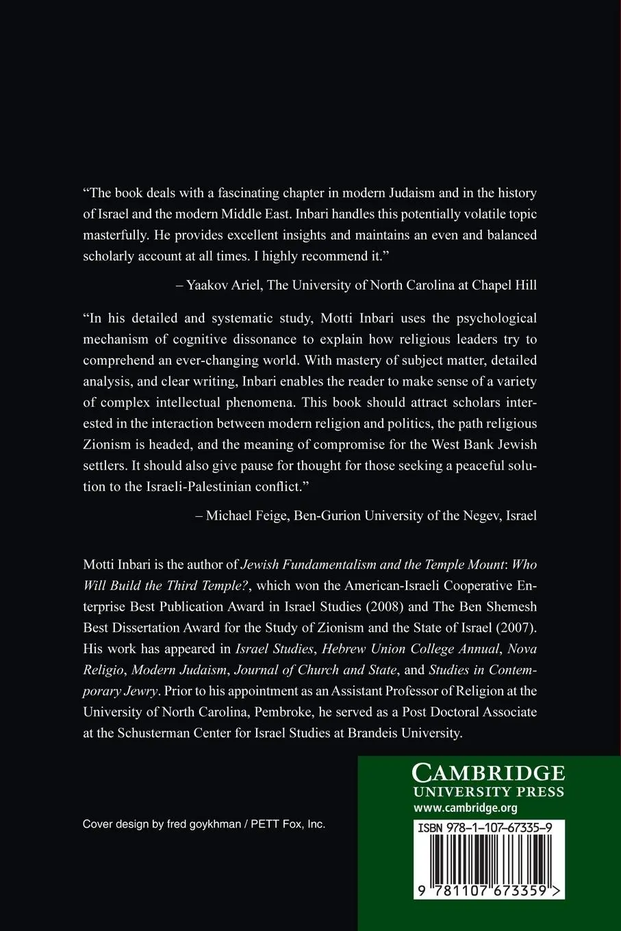 Rückseite: 9781107673359 | Messianic Religious Zionism Confronts Israeli Territorial Compromises