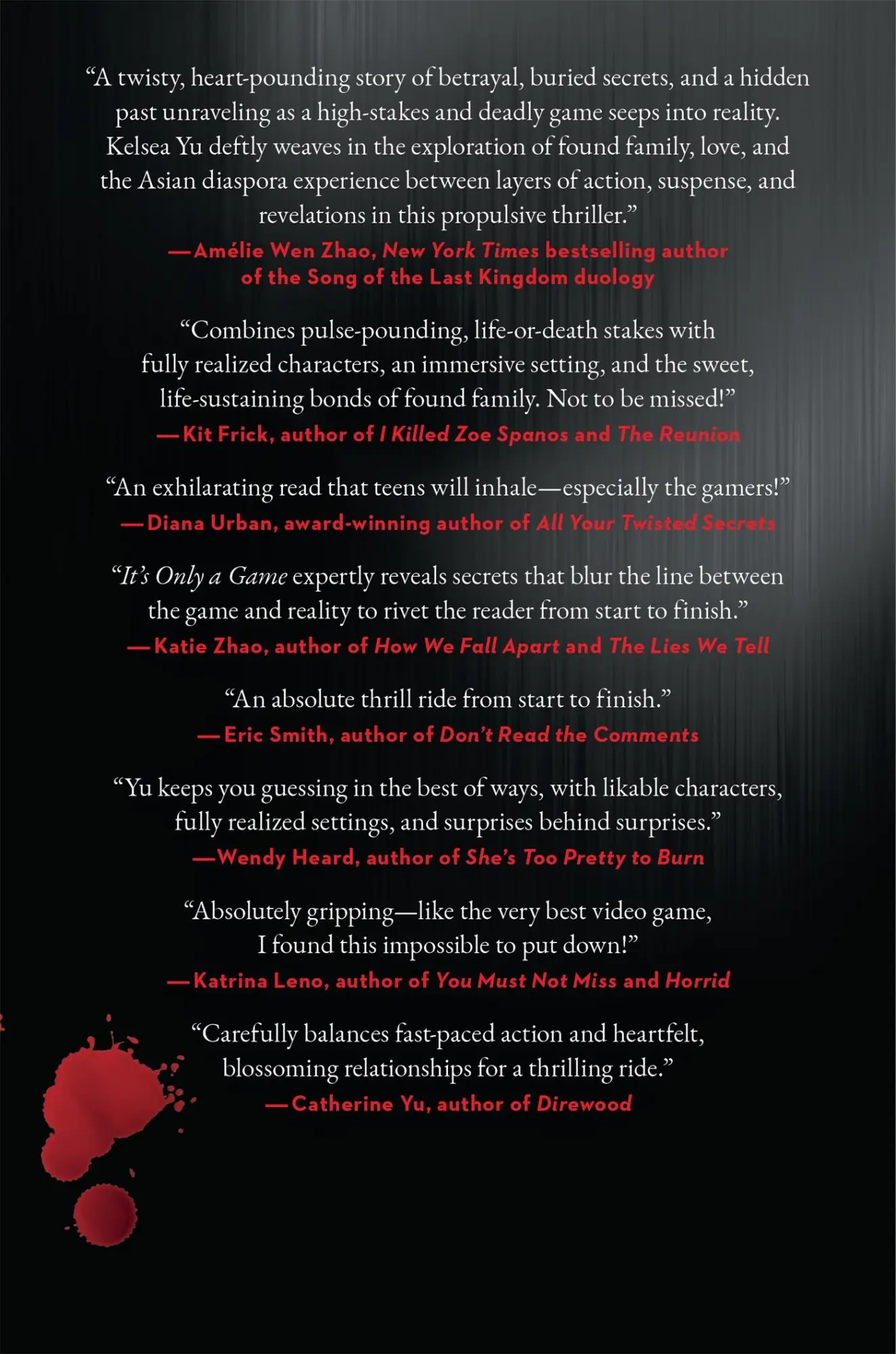 Rückseite: 9781547613359 | It's Only a Game | Kelsea Yu | Buch | Englisch | 2024 | Bloomsbury USA