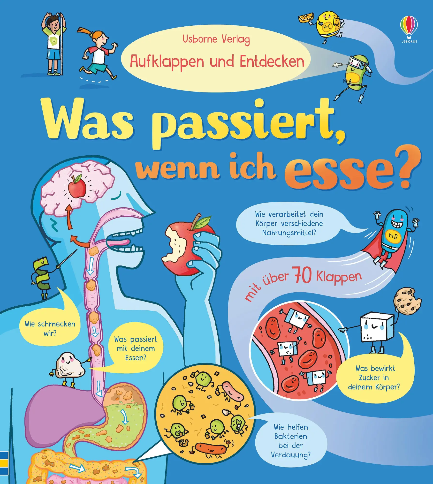 Cover: 9781789413359 | Aufklappen und Entdecken: Was passiert, wenn ich esse? | Emily Bone