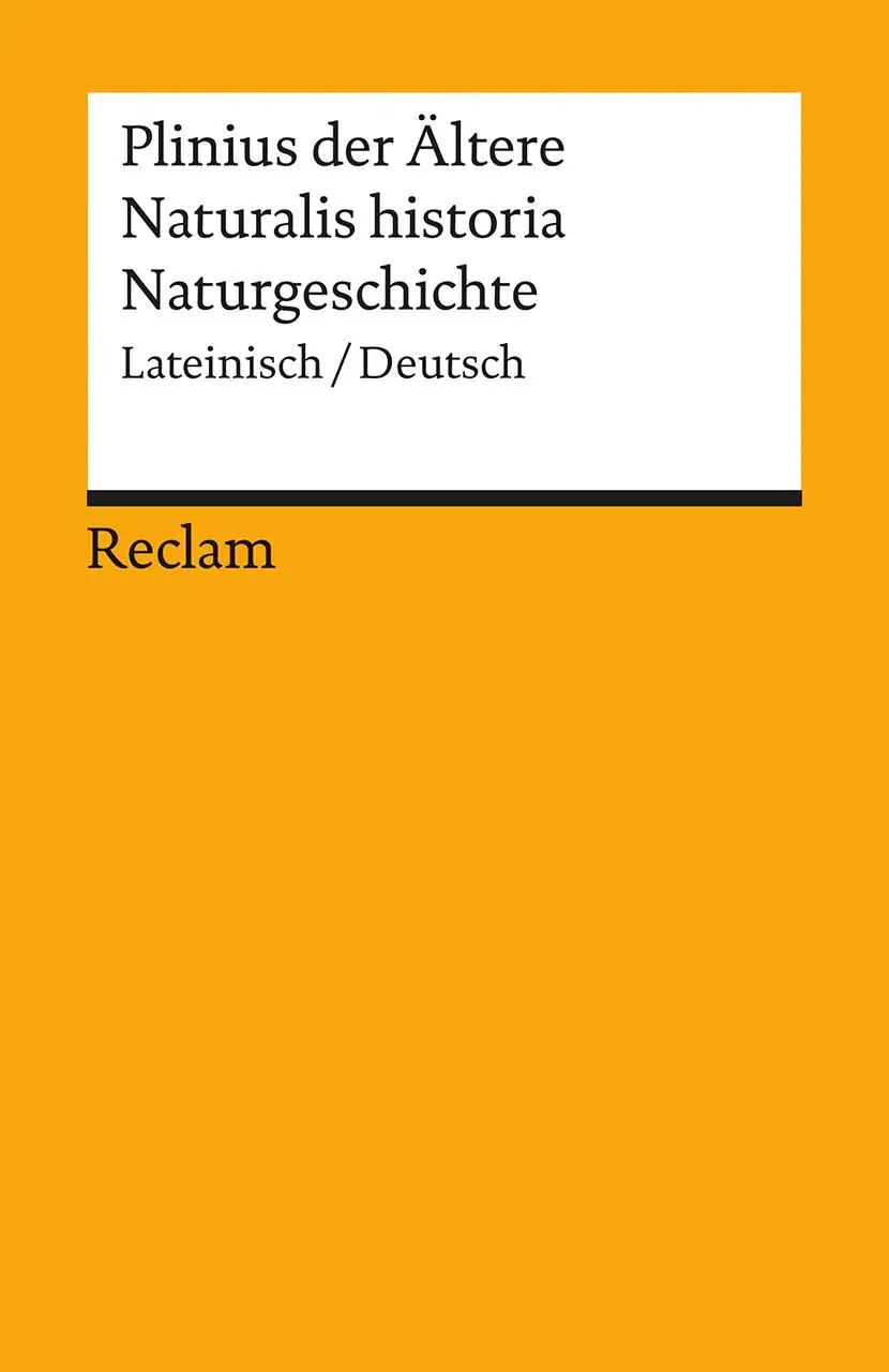 Cover: 9783150183359 | Naturalis historia / Naturgeschichte | Secundus | Taschenbuch | 165 S.