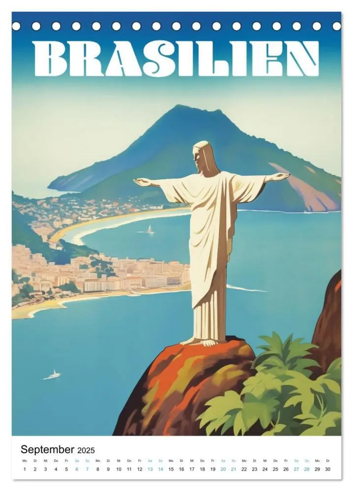 Bild: 9783383763359 | Reise in die 50er Jahre. Vintage Travel Poster. (Tischkalender 2025...