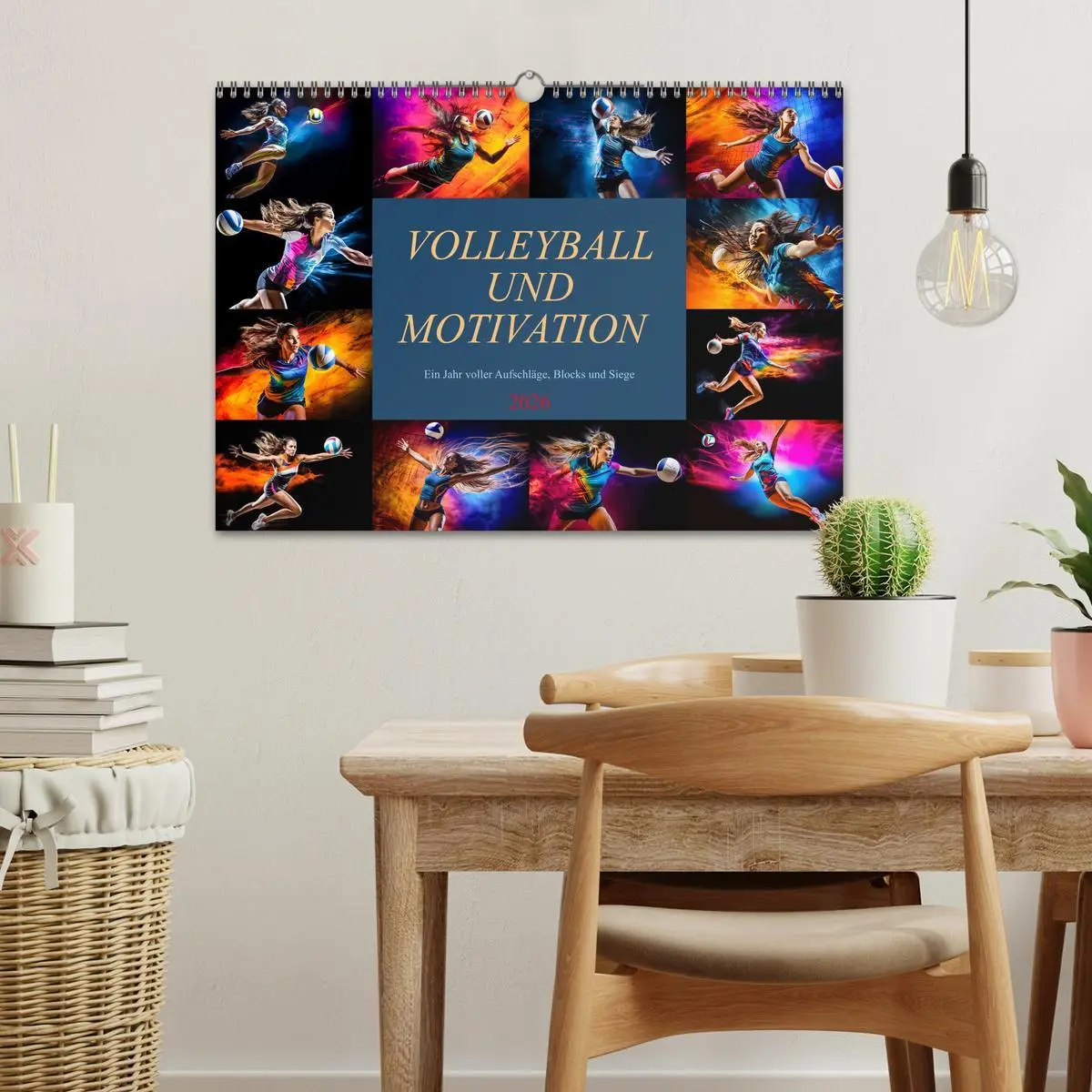 Bild: 9783457493359 | Volleyball und Motivation (Wandkalender 2026 DIN A3 quer), CALVENDO...