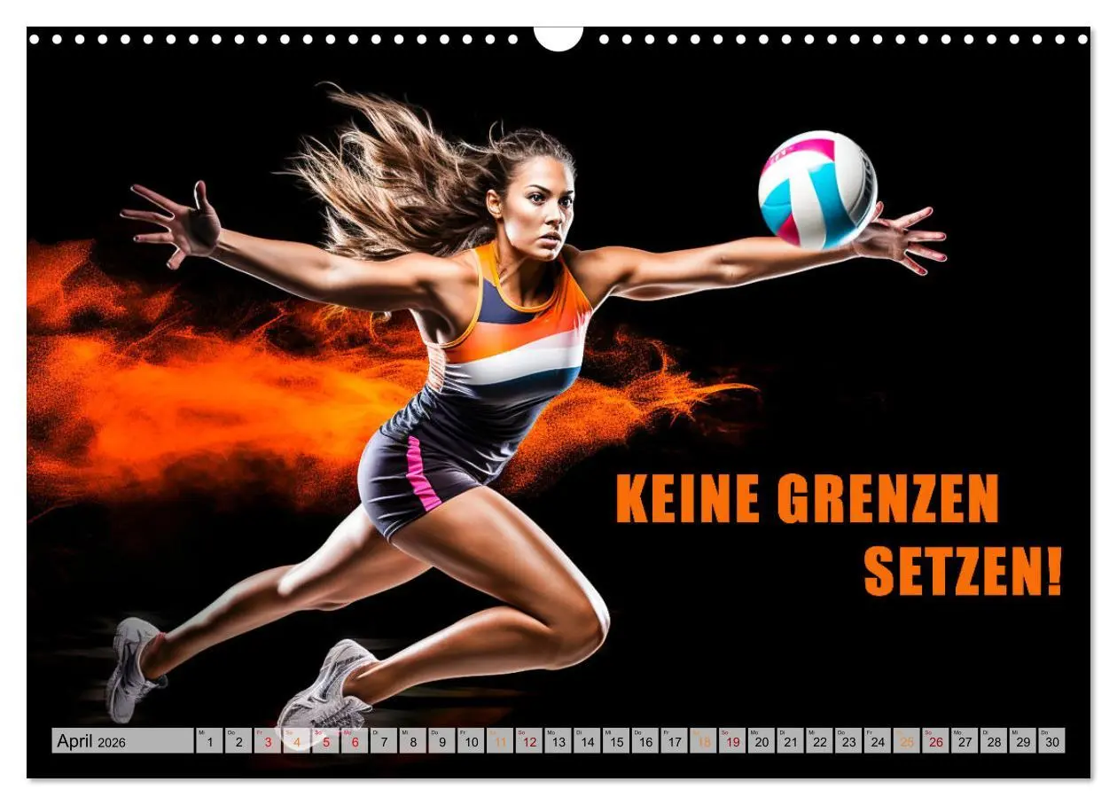 Bild: 9783457493359 | Volleyball und Motivation (Wandkalender 2026 DIN A3 quer), CALVENDO...