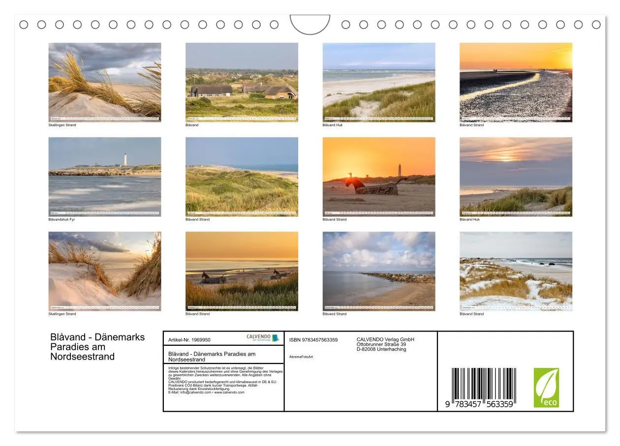 Bild: 9783457563359 | Blåvand - Dänemarks Paradies am Nordseestrand (Wandkalender 2026...