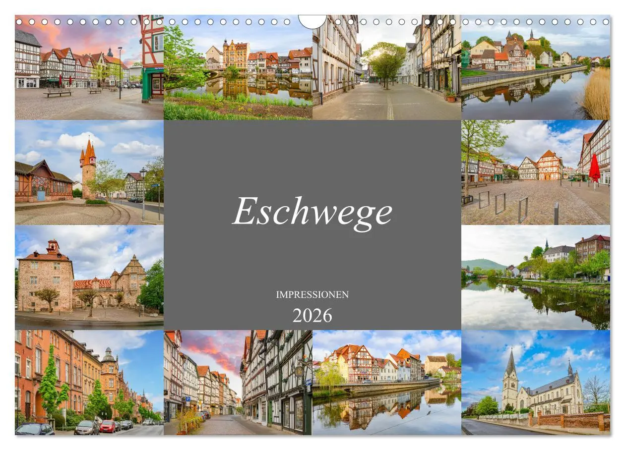 Cover: 9783457633359 | Eschwege Impressionen (Wandkalender 2026 DIN A3 quer), CALVENDO...