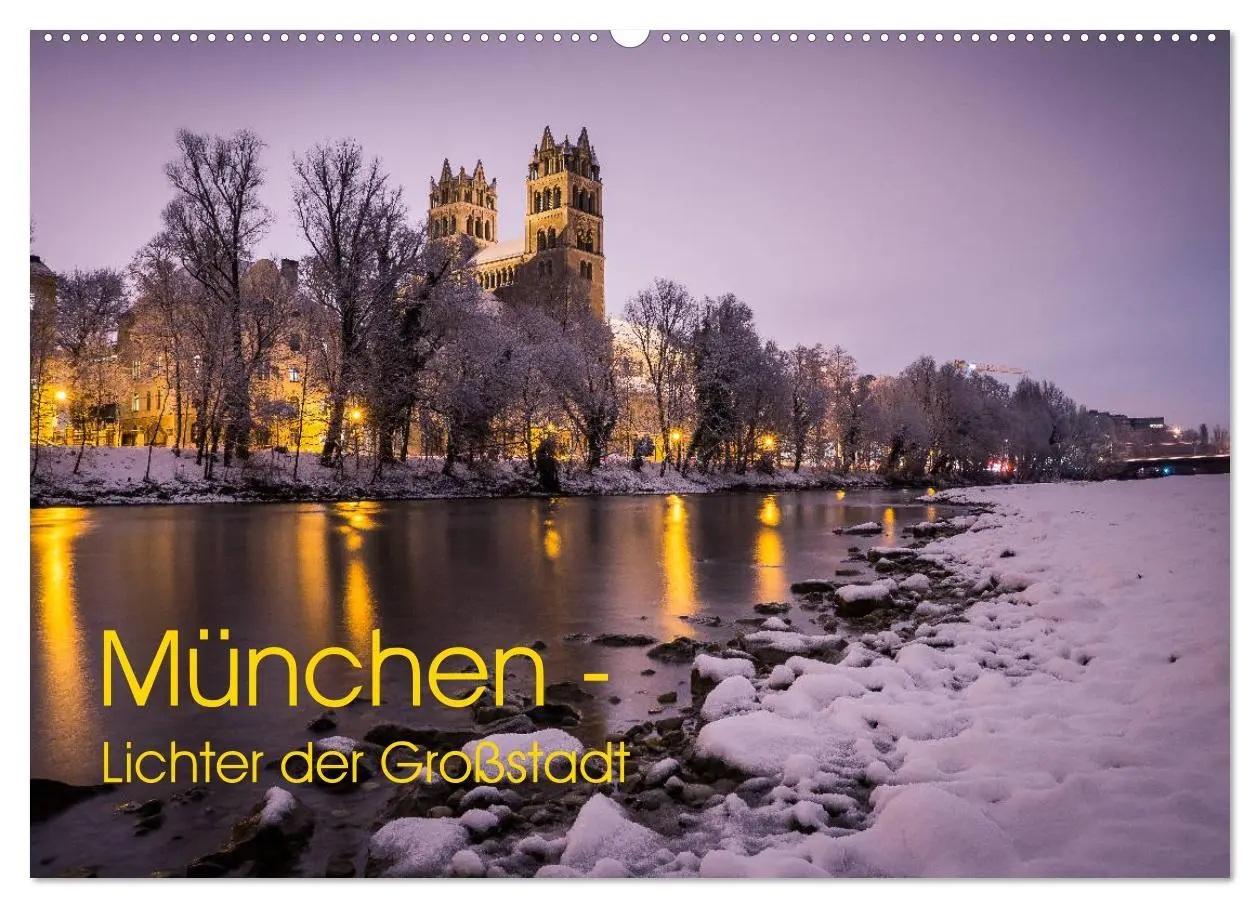 Cover: 9783457873359 | München - Lichter der Großstadt (Wandkalender 2026 DIN A2 quer),...