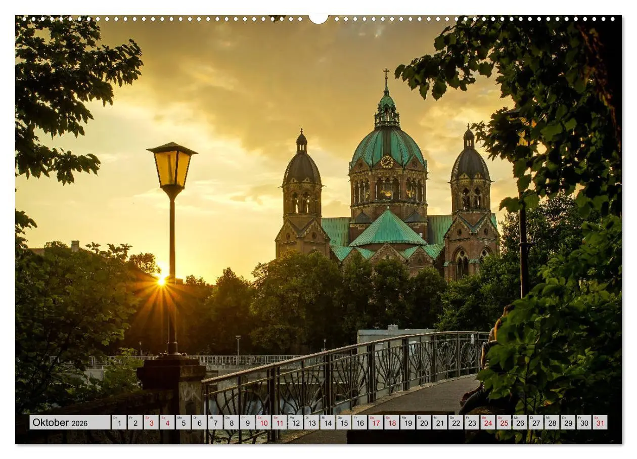Bild: 9783457873359 | München - Lichter der Großstadt (Wandkalender 2026 DIN A2 quer),...