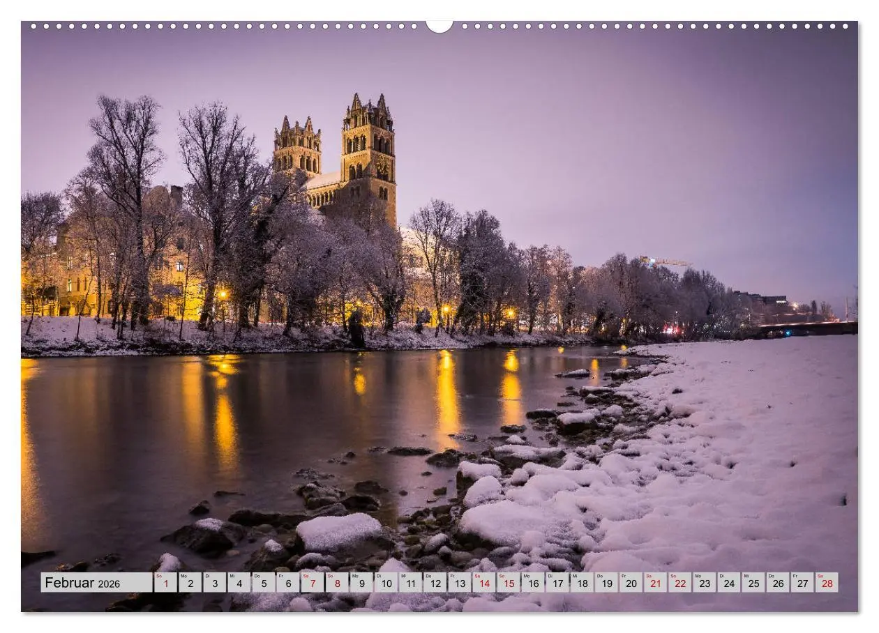 Bild: 9783457873359 | München - Lichter der Großstadt (Wandkalender 2026 DIN A2 quer),...