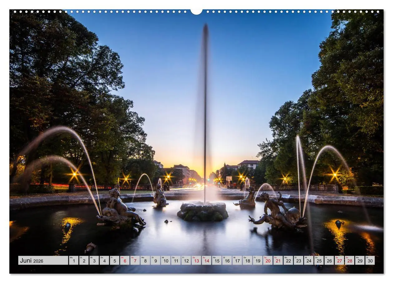 Bild: 9783457873359 | München - Lichter der Großstadt (Wandkalender 2026 DIN A2 quer),...