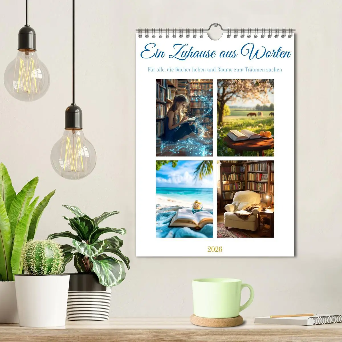 Bild: 9783457943359 | Ein Zuhause aus Worten (Wandkalender 2026 DIN A4 hoch), CALVENDO...