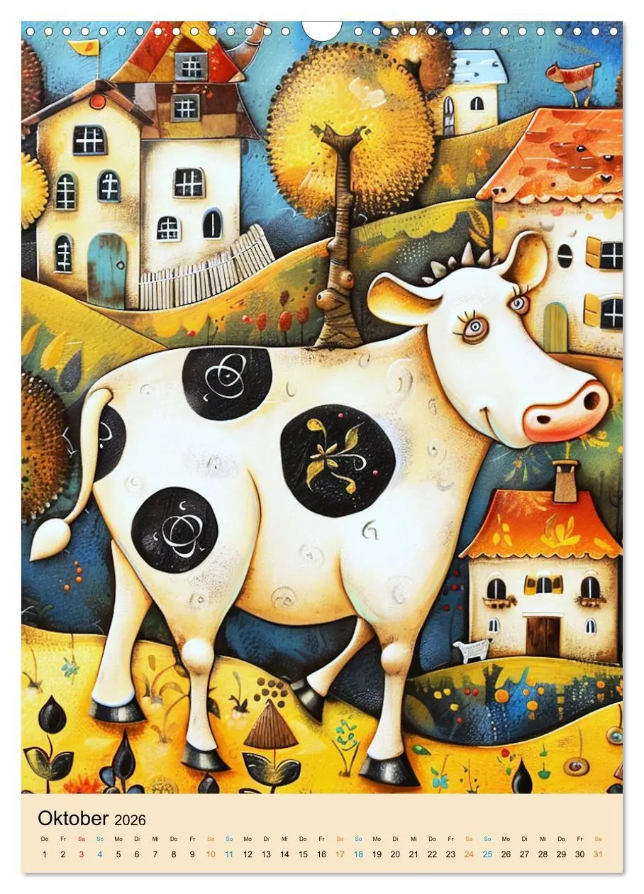 Bild: 9783516273359 | Bunte naive reise (Wandkalender 2026 DIN A3 hoch), CALVENDO...
