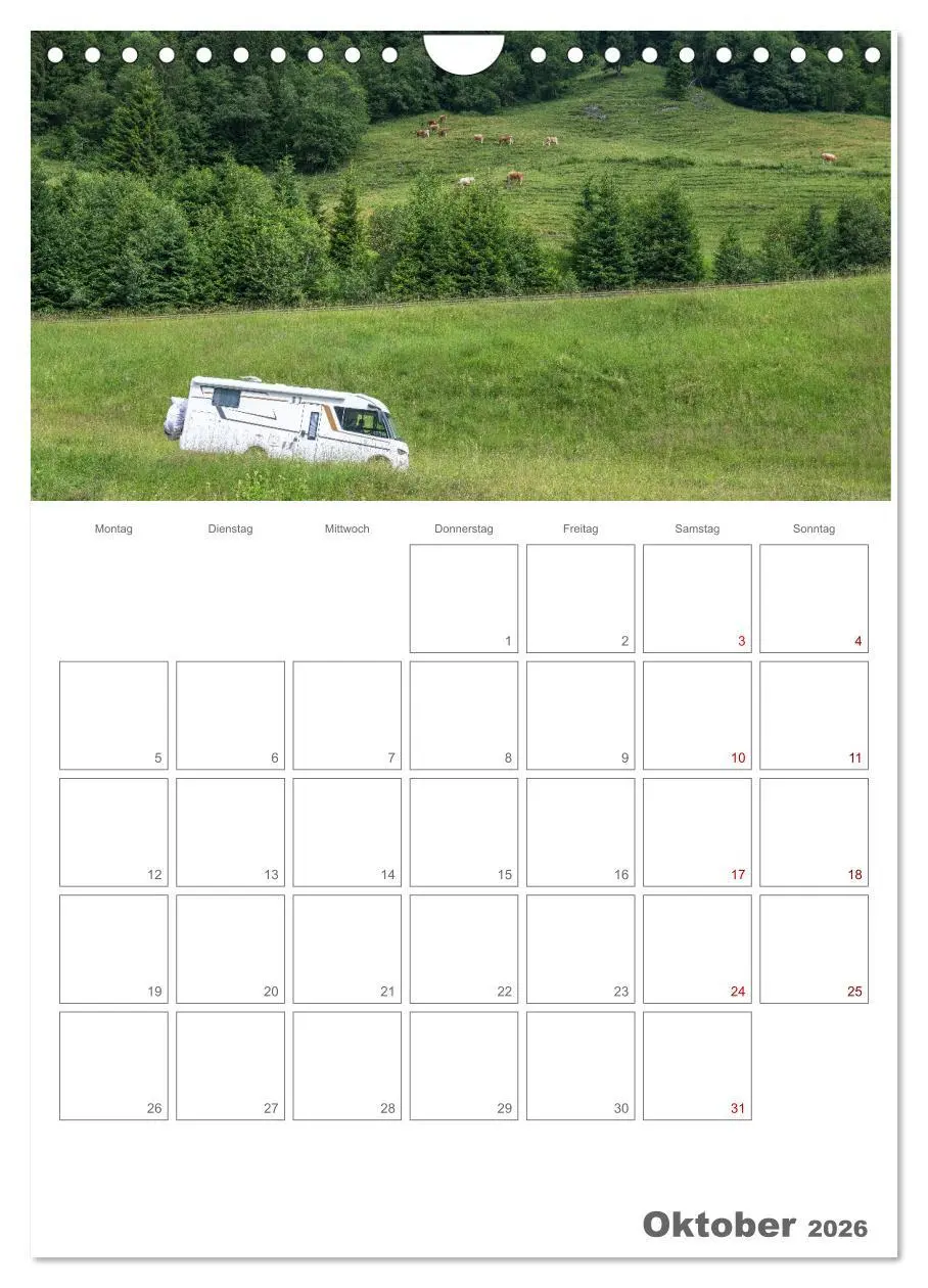 Bild: 9783516343359 | Wohnmobil Jahresplaner (Wandkalender 2026 DIN A4 hoch), CALVENDO...