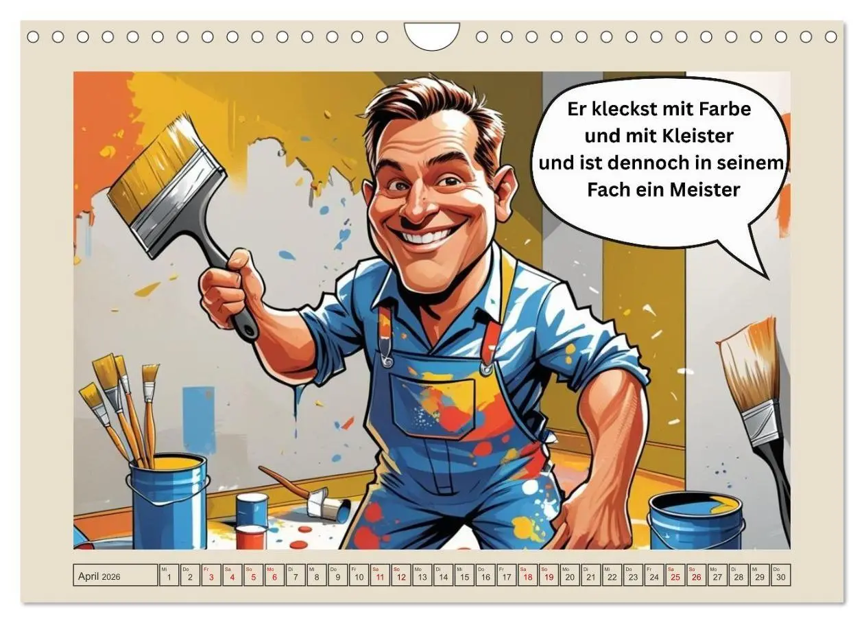 Bild: 9783516653359 | Meisterhaft daneben - Die witzige Seite des Handwerks (Wandkalender...