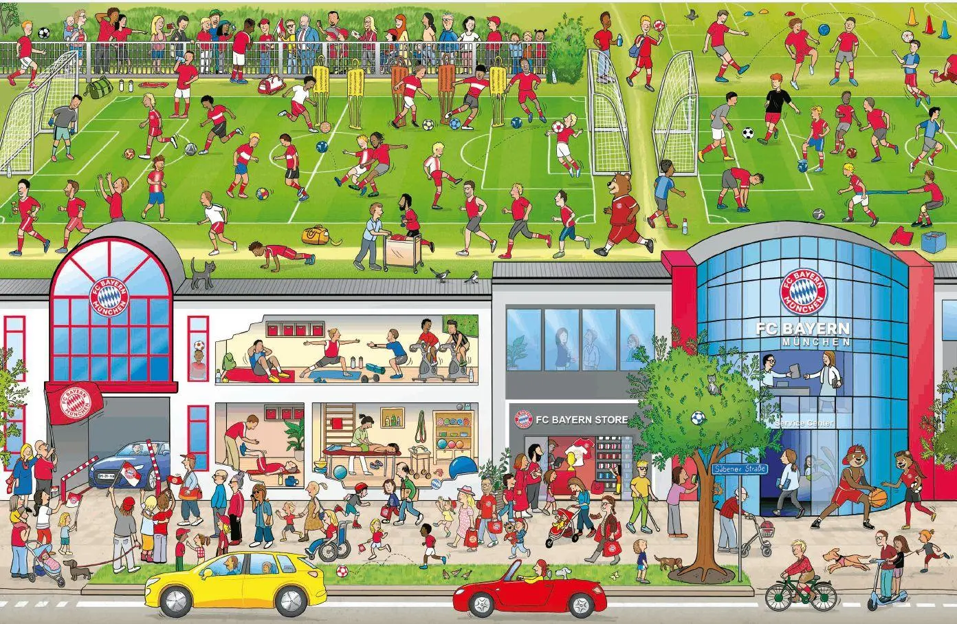 Bild: 9783985853359 | FC Bayern München Wimmelbuch | Gisa Borchers | Buch | 16 S. | Deutsch