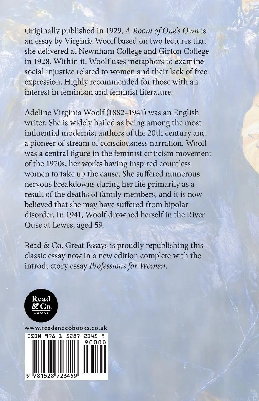 Rückseite: 9781528723459 | A Room of One's Own | Virginia Woolf | Taschenbuch | Englisch | 2023