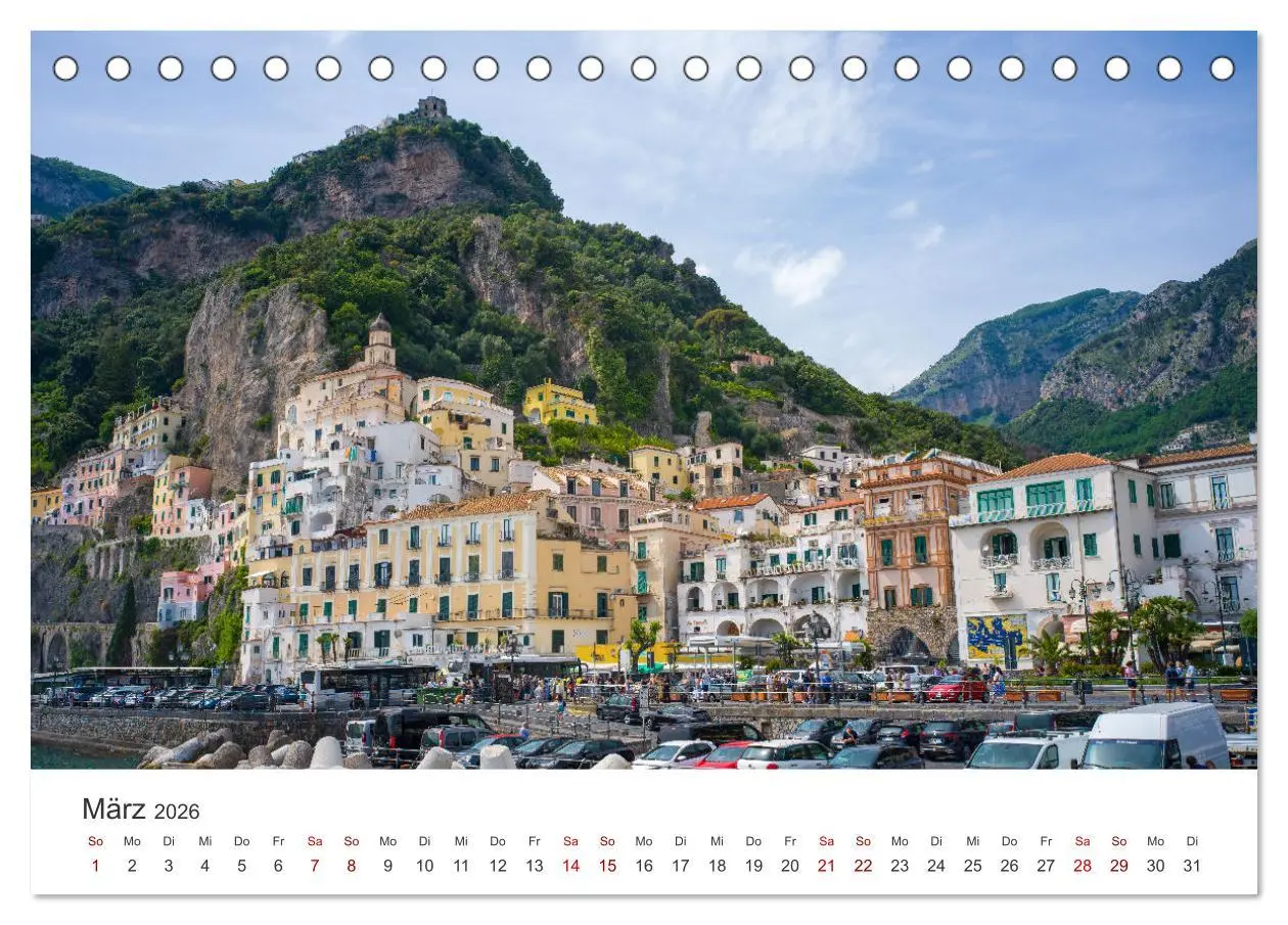 Bild: 9783457313459 | Malerische Amalfiküste (Tischkalender 2026 DIN A5 quer), CALVENDO...