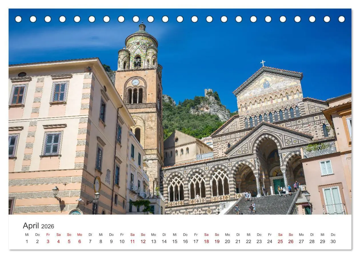 Bild: 9783457313459 | Malerische Amalfiküste (Tischkalender 2026 DIN A5 quer), CALVENDO...