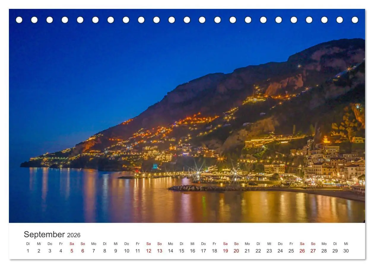 Bild: 9783457313459 | Malerische Amalfiküste (Tischkalender 2026 DIN A5 quer), CALVENDO...