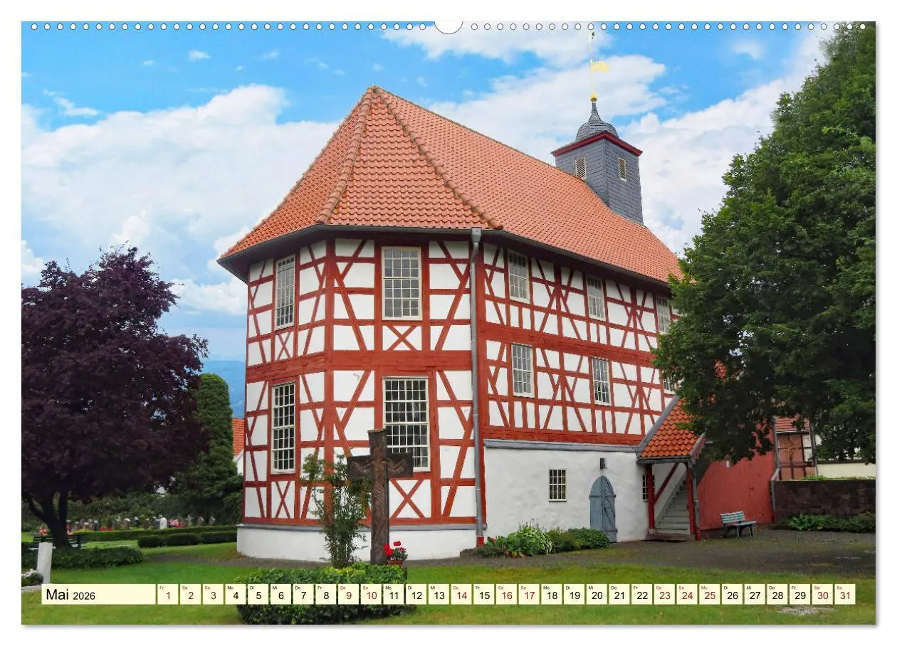 Bild: 9783457623459 | Fachwerkhäuser - Kirchen in Thüringen (Wandkalender 2026 DIN A2...
