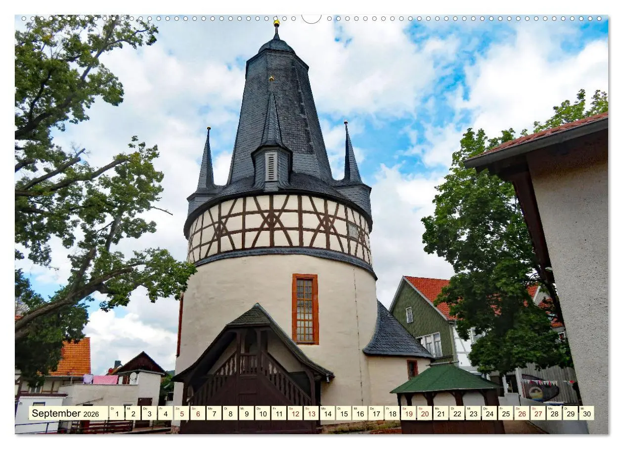 Bild: 9783457623459 | Fachwerkhäuser - Kirchen in Thüringen (Wandkalender 2026 DIN A2...