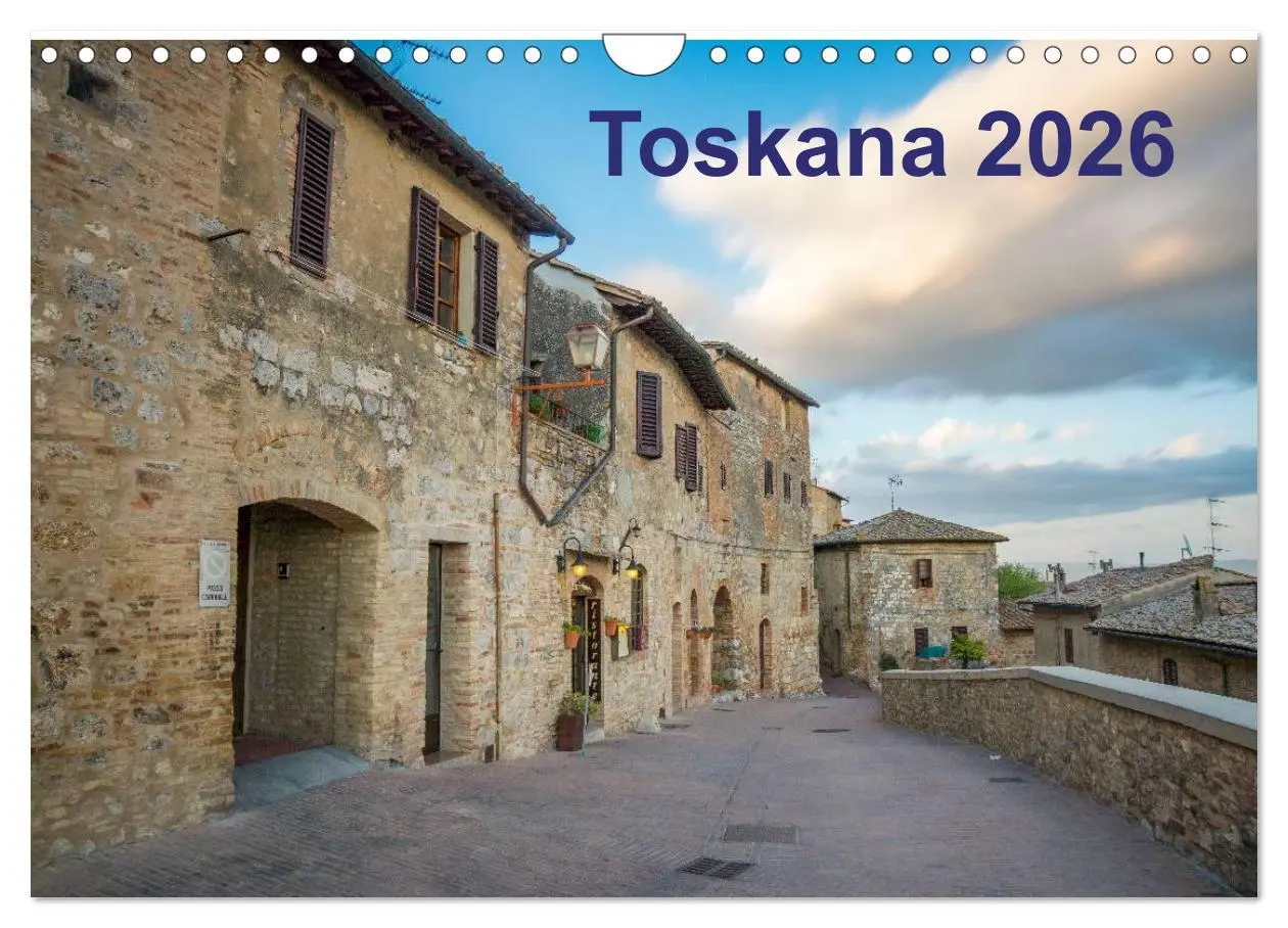 Cover: 9783516023459 | Toskana - 2026 (Wandkalender 2026 DIN A4 quer), CALVENDO...