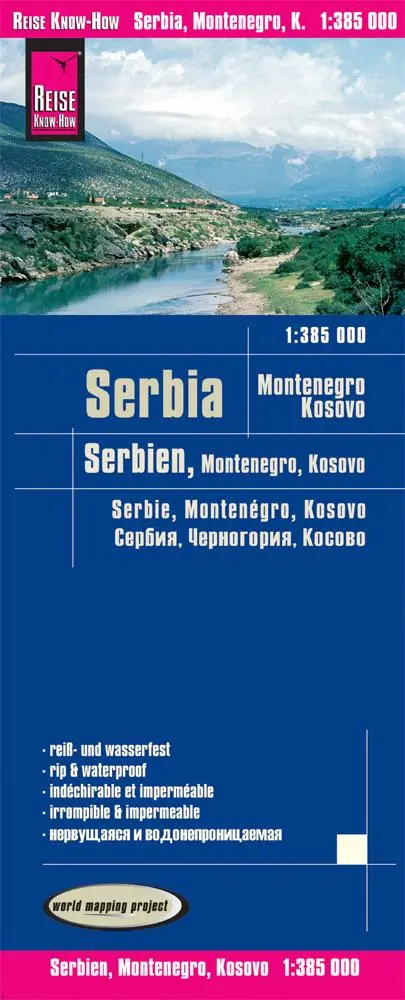 Cover: 9783831773459 | Reise Know-How Landkarte Serbien, Montenegro, Kosovo 1 : 385.000
