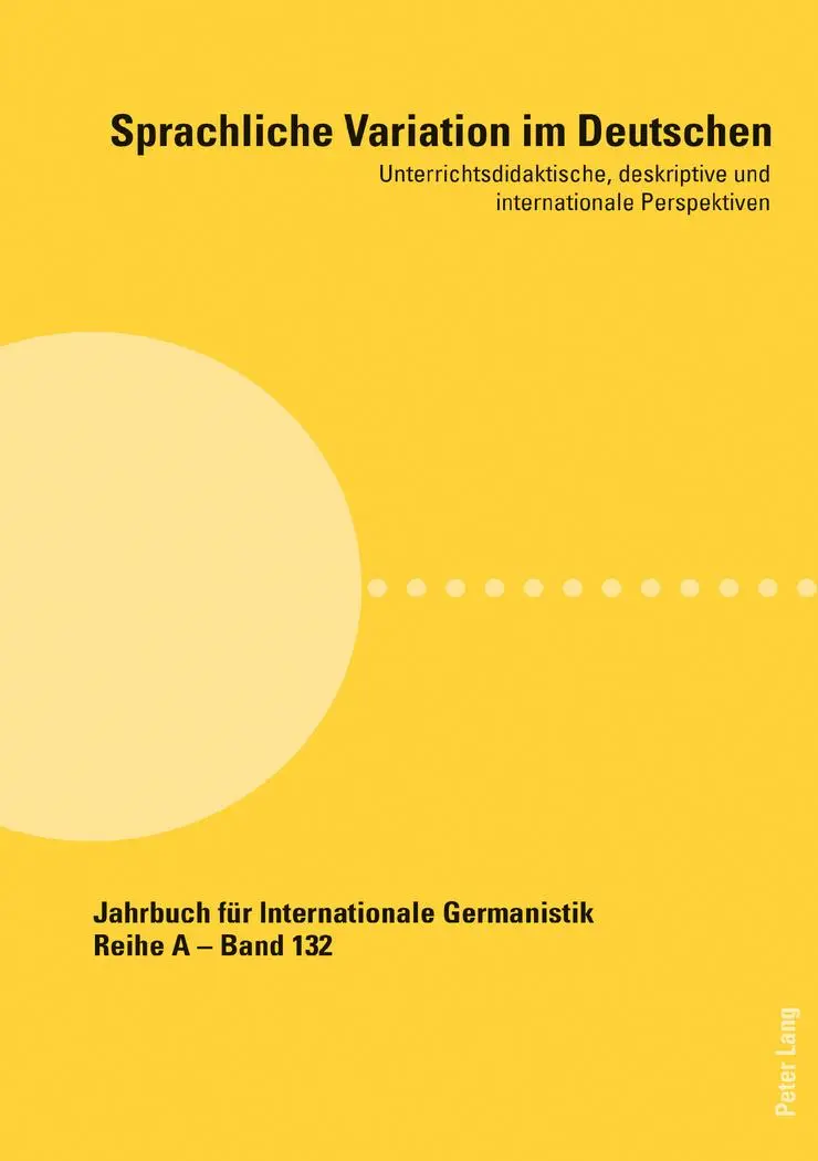 Sprachliche Variation im Deutschen Kartoniert (TB)